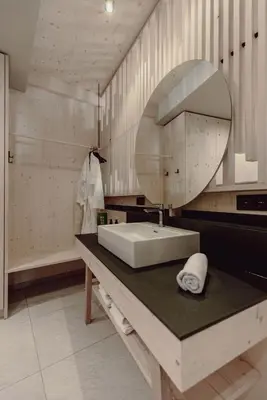 Ein Badezimmer in der Unterkunft Mariengut - Natur Aparthotel Kramer