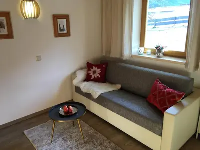 Ein Sitzbereich in der Unterkunft Appartements Oberhof