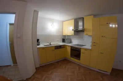 Küche/Küchenzeile in der Unterkunft Grimmingapartment Maier