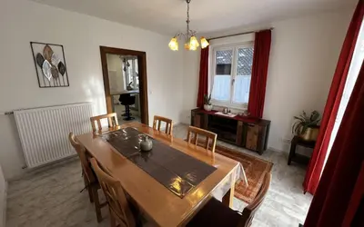 Ein Sitzbereich in der Unterkunft Ferienhaus Valentina