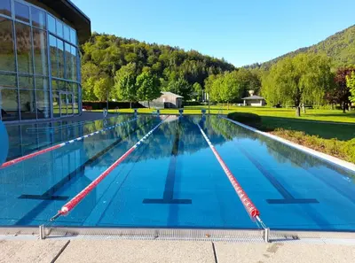 Der Swimmingpool an oder in der Nähe von Haus Füsslmühle