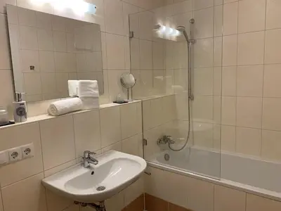 Ein Badezimmer in der Unterkunft Almlodge Flachau