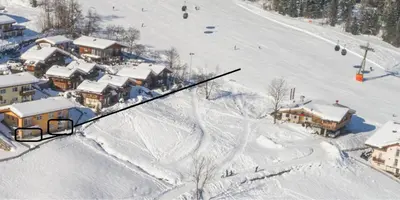 Almlodge Flachau im Winter