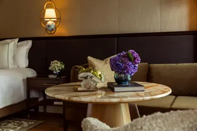 Ein Sitzbereich in der Unterkunft Rosewood Schloss Fuschl