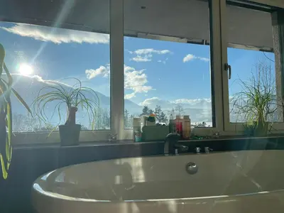 Grundriss der Unterkunft Modernes Haus mit super Aussicht