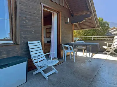 Ein Balkon oder eine Terrasse in der Unterkunft Apartment Strobl 1