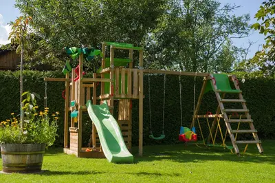Ein Kinderspielbereich in der Unterkunft Apartment Strobl 1