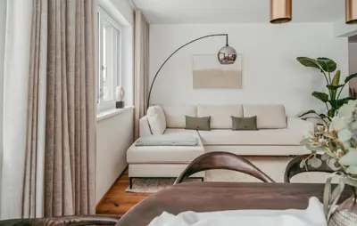 Ein Bett oder Betten in einem Zimmer der Unterkunft Moderne Ferienwohnung