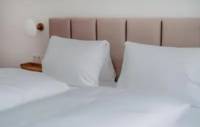Ein Bett oder Betten in einem Zimmer der Unterkunft Moderne Ferienwohnung
