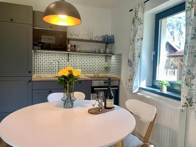 Küche/Küchenzeile in der Unterkunft Iris Apartments