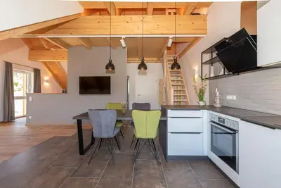 Küche/Küchenzeile in der Unterkunft Appartement Tannenhof IV