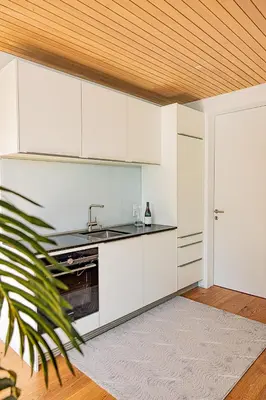 Küche/Küchenzeile in der Unterkunft Luxus-Apartments direkt am Attersee