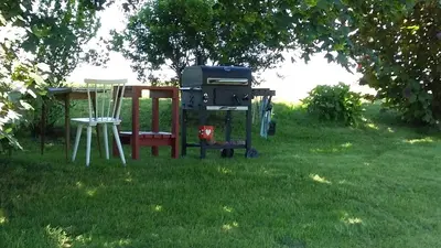 Ein Kinderspielbereich in der Unterkunft Ferienwohnung in Haidach