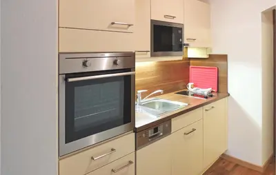 Küche/Küchenzeile in der Unterkunft Gemuetliche Ferienwohnung