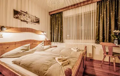 Ein Bett oder Betten in einem Zimmer der Unterkunft Landhaus Gaspar- Ferienwohnung