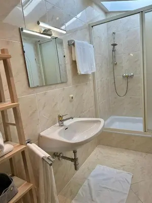 Ein Badezimmer in der Unterkunft 17er Apartment mit Sauna und Garage