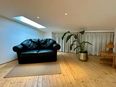 Ein Sitzbereich in der Unterkunft 17er Apartment mit Sauna und Garage