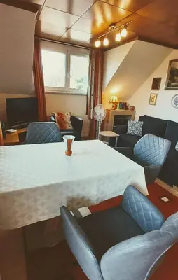 Ein Sitzbereich in der Unterkunft Appartement Ferienwohnung Bilek