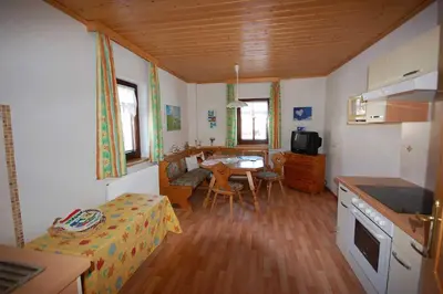 Küche/Küchenzeile in der Unterkunft Ferienhaus Tschernitz