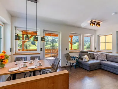 Ein Sitzbereich in der Unterkunft Apartment Grimming by Interhome