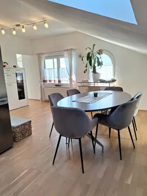 Küche/Küchenzeile in der Unterkunft Moderne, Ferienwohnung mit Seeblick, near Hallstatt