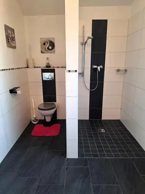Ein Badezimmer in der Unterkunft Moderne, Ferienwohnung mit Seeblick, near Hallstatt