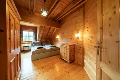 Ein Sitzbereich in der Unterkunft Haus Matteo - Familienurlaub beim Ödensee