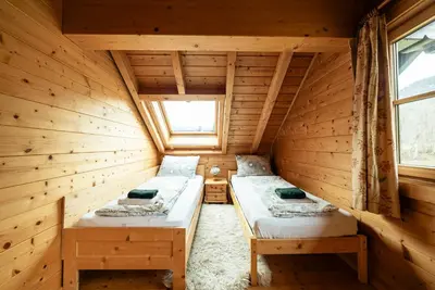 Ein Bett oder Betten in einem Zimmer der Unterkunft Haus Matteo - Familienurlaub beim Ödensee