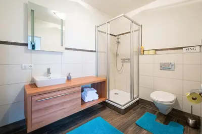 Ein Badezimmer in der Unterkunft Appartement Christine