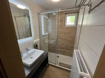 Ein Badezimmer in der Unterkunft Ferienhaus Deutschmann Sankt Lambrecht