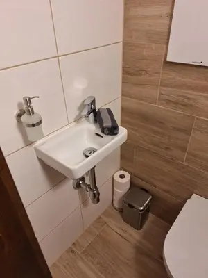 Ein Badezimmer in der Unterkunft Ferienhaus Deutschmann Sankt Lambrecht