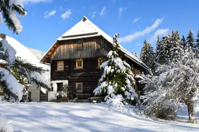 Bauernhaus Stampfer im Winter