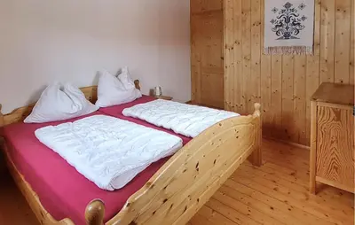 Ein Bett oder Betten in einem Zimmer der Unterkunft Ferienhuette In Lachtal