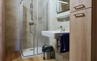 Ein Badezimmer in der Unterkunft Ferienhuette In Lachtal