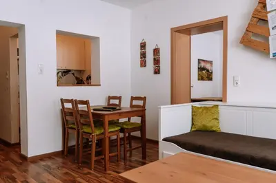 Ein Sitzbereich in der Unterkunft Hotel Garni Familie Gruber