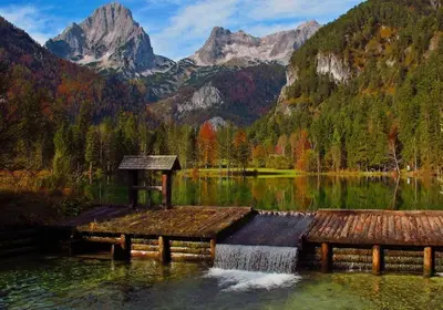 Naturlandschaft in der Nähe des Ferienhauses
