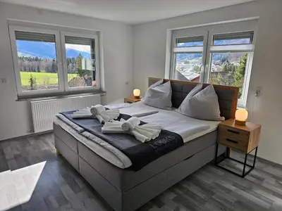 Ein Bett oder Betten in einem Zimmer der Unterkunft Appartment Jasmin