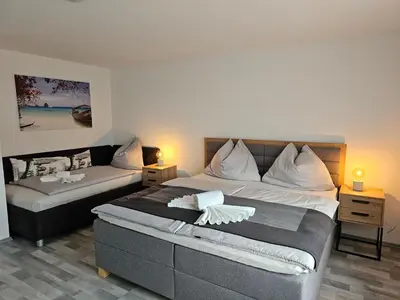 Ein Bett oder Betten in einem Zimmer der Unterkunft Appartment Jasmin