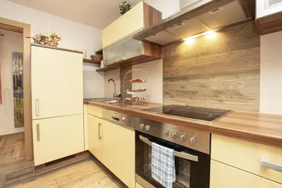 Küche/Küchenzeile in der Unterkunft Ferienwohnung Nagelschmied