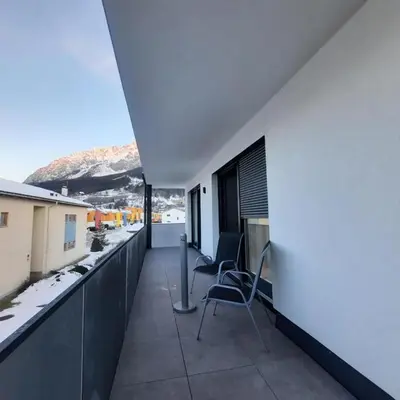 Ein allgemeiner Bergblick oder ein Berglick von der Ferienwohnung aus