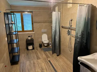 Ein Badezimmer in der Unterkunft Bergauszeit-Gappmair