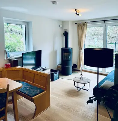Ein Sitzbereich in der Unterkunft Hausi's Home