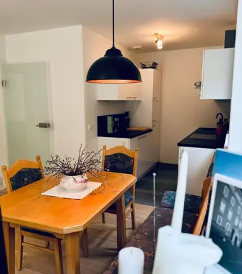 Küche/Küchenzeile in der Unterkunft Hausi's Home