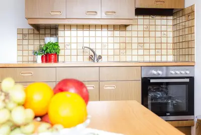 Küche/Küchenzeile in der Unterkunft Seebad Appartements