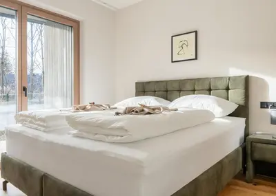 Ein Bett oder Betten in einem Zimmer der Unterkunft DAS GRIES
