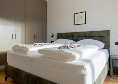 Ein Bett oder Betten in einem Zimmer der Unterkunft DAS GRIES