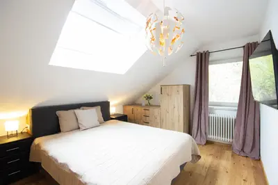 Ein Bett oder Betten in einem Zimmer der Unterkunft Appartement Riedingtal