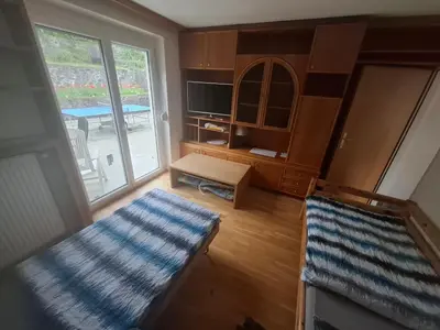 Ein Bett oder Betten in einem Zimmer der Unterkunft Ferienwohnungen Wunderburg