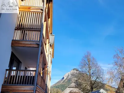 Ein allgemeiner Bergblick oder ein Berglick von der Ferienwohnung aus