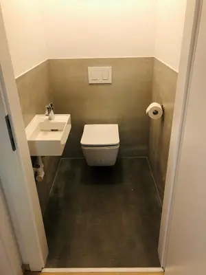 Ein Badezimmer in der Unterkunft Arlerhof
